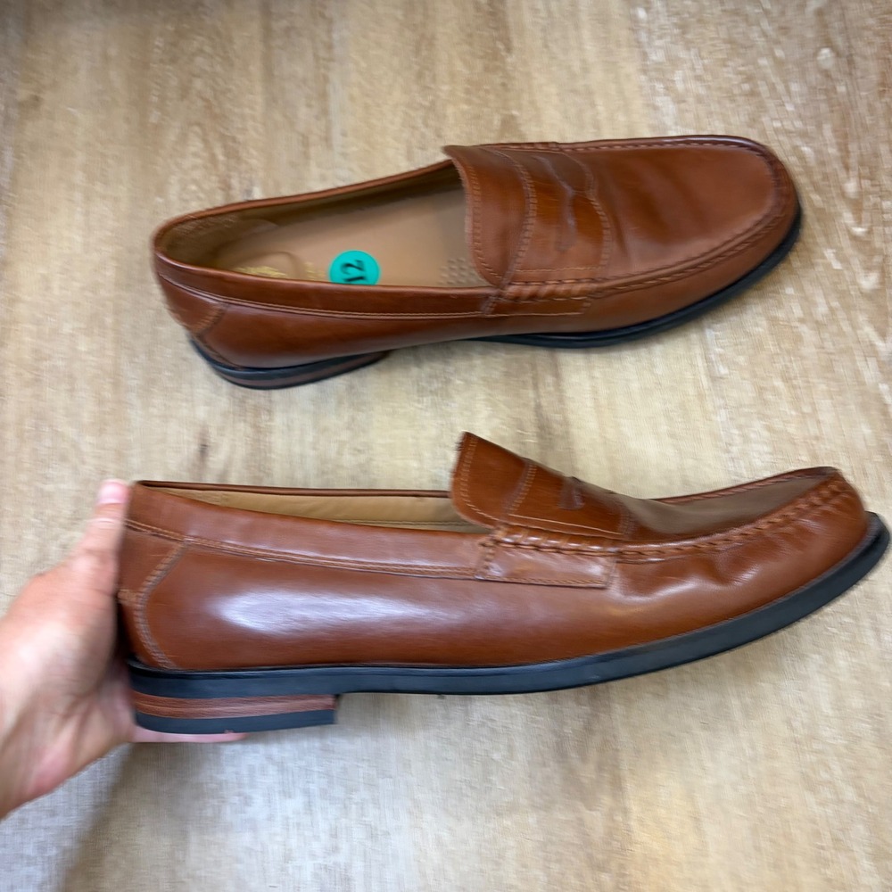 Cole Haan Mens Pinch Hand Sewn Maine Classic Penny Loafers Tan C23845 Size 12M